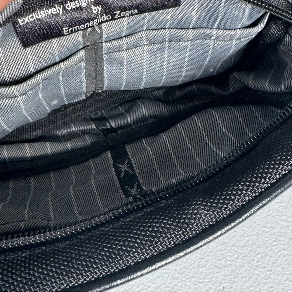 Ermenegildo Zegna Black Toiletry Bag.